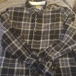 Mens flannel button down shirt